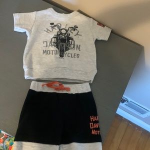 Baby boy Harley Davidson two piece set